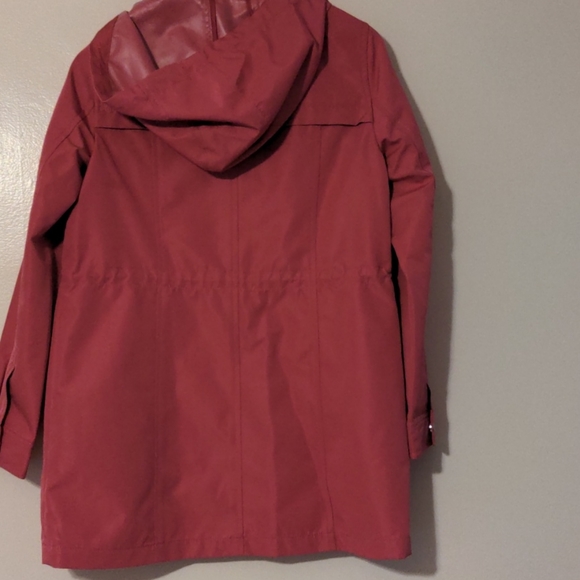 TALBOTS pink xs water resistant rain coat - Picture 4 of 5
